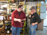 Dan at Wesco factory 2009