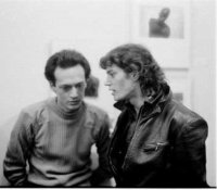 Robert Mapplethorpe on right
